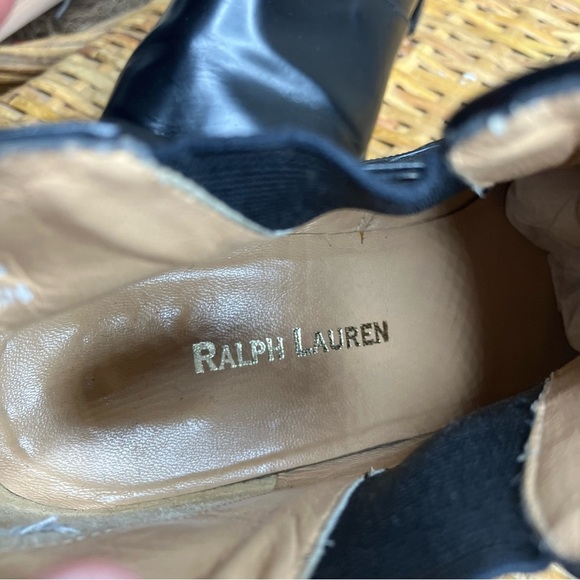 Ralph Lauren Leather Ankle Boot Bootie - Picture 9 of 11